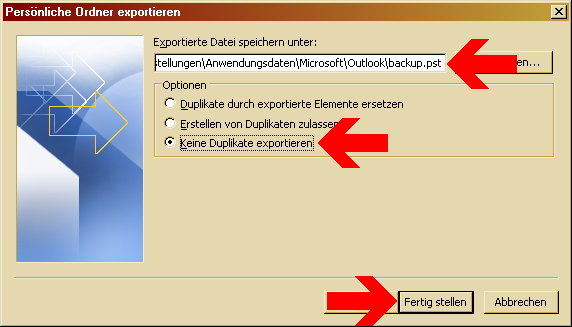 Klienten für den Kalenderserver