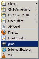 Programme auf dem Vortragsraum-PC