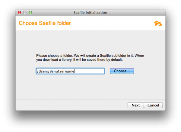 choose_folder_blog.png Auswahl des Ordners in welchem Dateien Abgelegt werden. Hier das Home-Verzeichnis.
