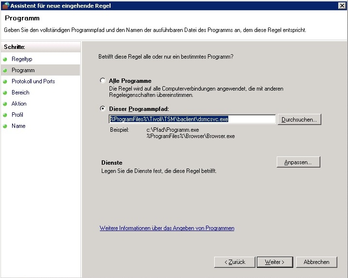 Windows FW 03 Programm