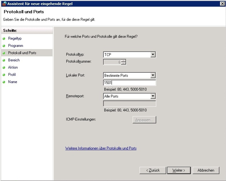 Windows FW 04 Protokoll Ports