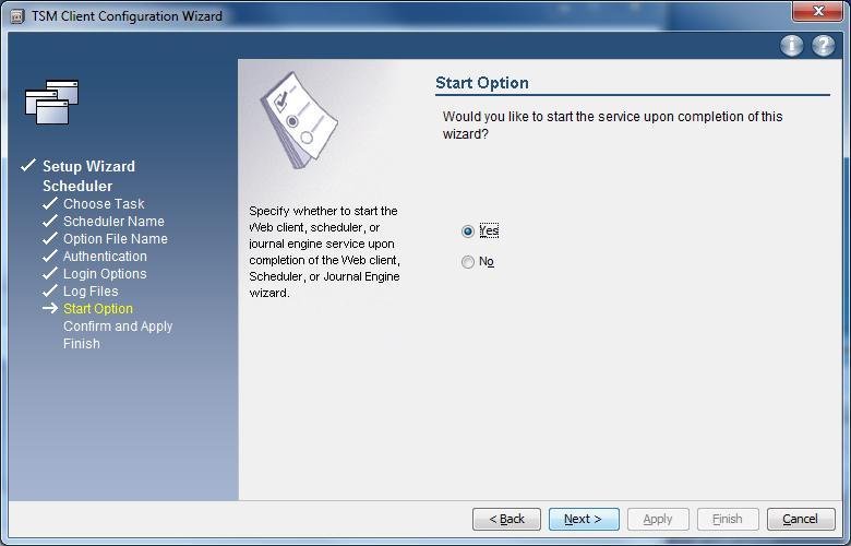 Windows TSM Client Scheduler 09