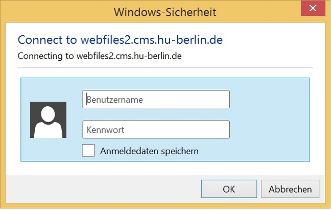 Win8 Connect Anmeldung