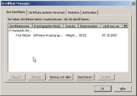Zertifikat-Manager
