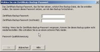Dialog portables Sicherheitspasswort