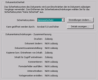 Sicherheitseinstellungen, damit Screenreader lesen kann