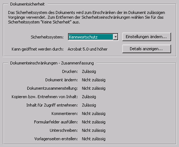 Sicherheitseinstellungen, damit Screenreader lesen kann